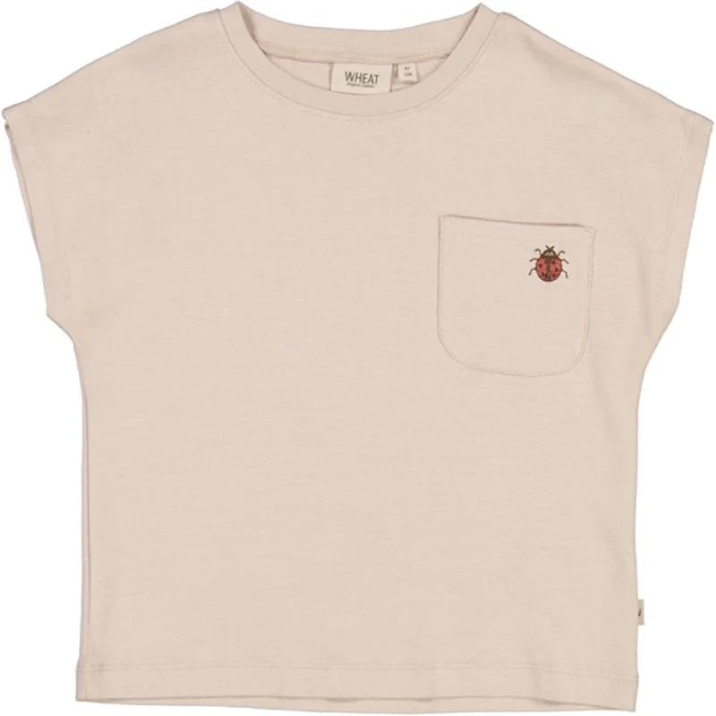 Best Winter Jackets Wheat Pale Lilac Ladybug Embroidery T-shirt