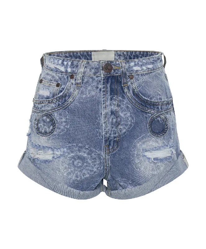 Stylish Jumpsuits For Women Bandit High Waist Denim Shorts Misty Cymatic