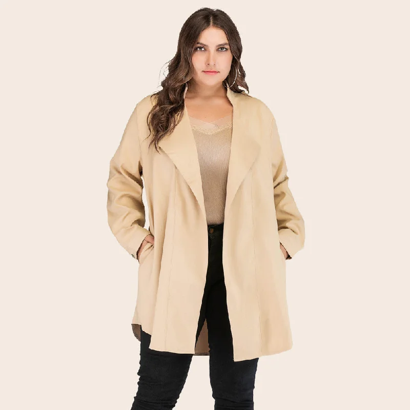 Women’s Coats Online Casual Long Sleeves Plus Sizes Women Overcoat