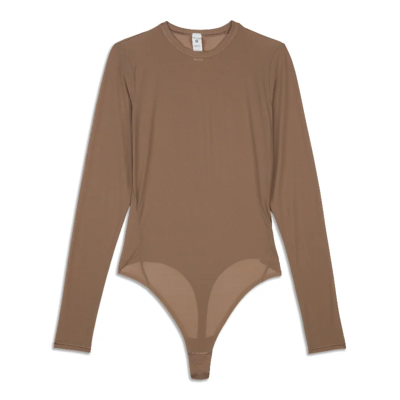 Women’s Designer Clothes Long-Sleeve Crewneck Bodysuit - Resale