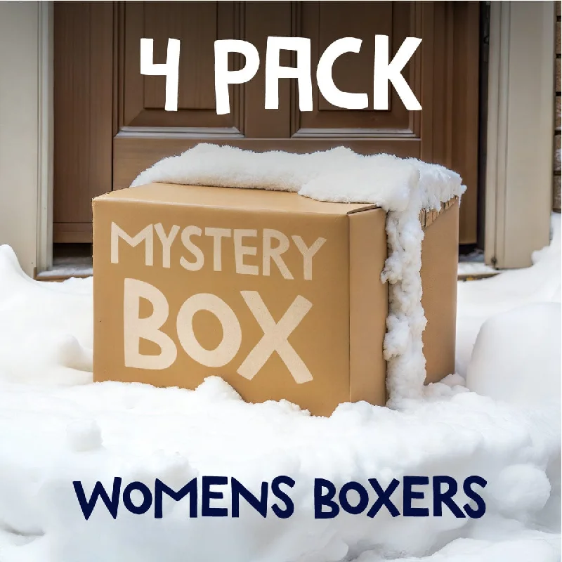 Affordable Fashion For Women Ladies Boxer Shorts Bundle - 4 Pack Mystery Box