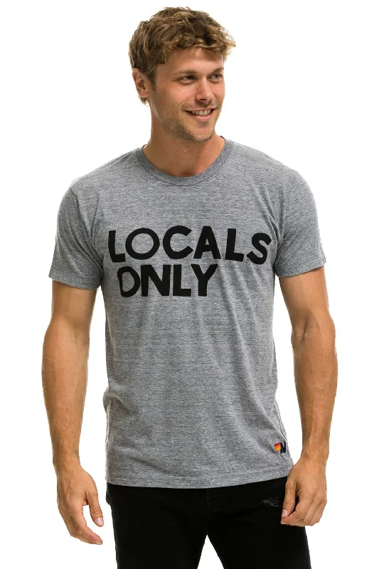 Casual Fashion Wear LOCALS ONLY TEE - HEATHER GREY