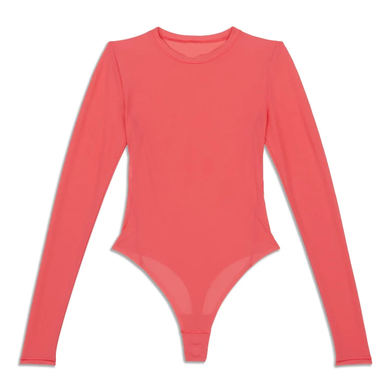 Women’s Comfortable Footwear Long-Sleeve Crewneck Bodysuit - Resale