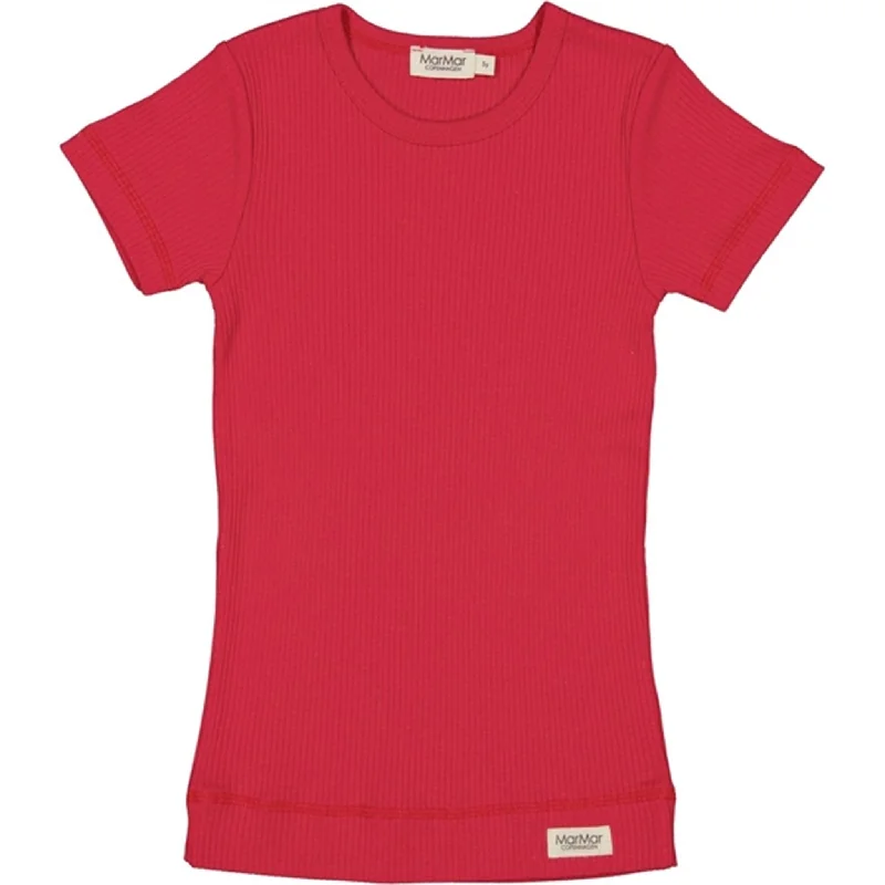 Comfortable Maternity Wear MarMar Modal Red Currant T-shirt Plain