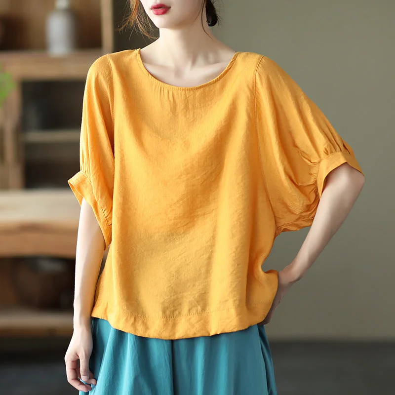 Women’s Formal Outerwear Summer Vintage Women Short Sleeves T Shirts