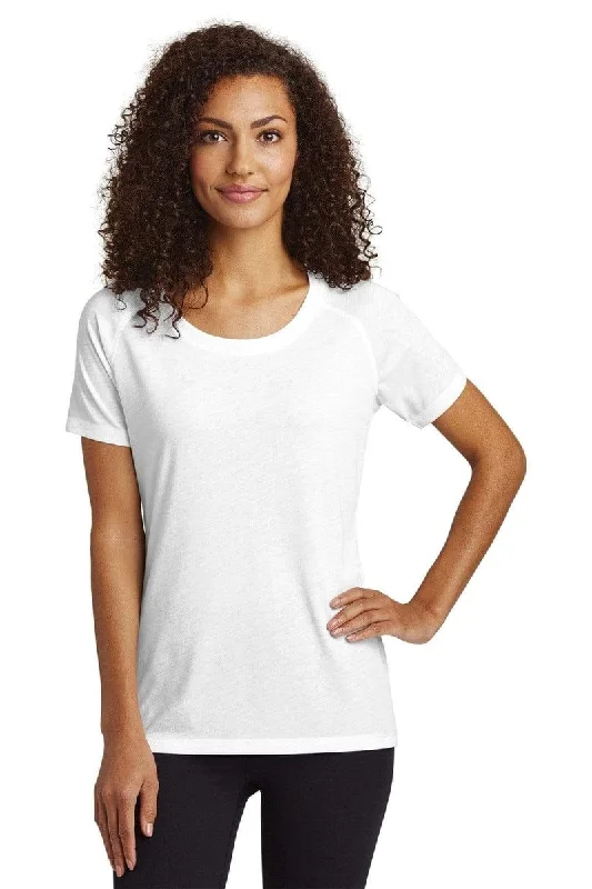 Women’s Comfortable Jeans Sport-Tek LST400: Ladies PosiCharge Tri-Blend Wicking Scoop Neck Raglan Tee