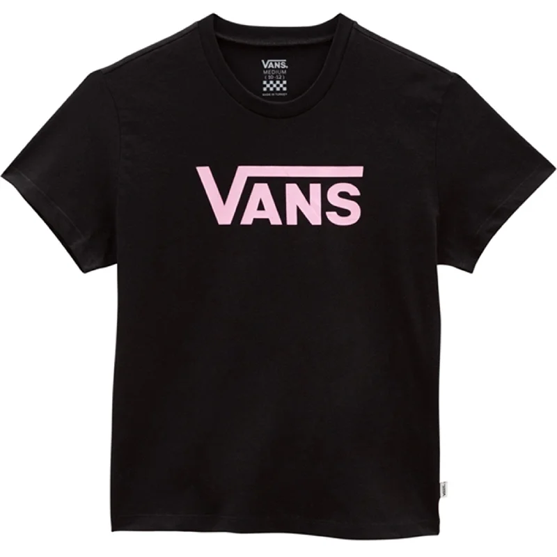 Comfortable Summer Pants VANS Flying V Crew T-shirt Black/Begonia Pink