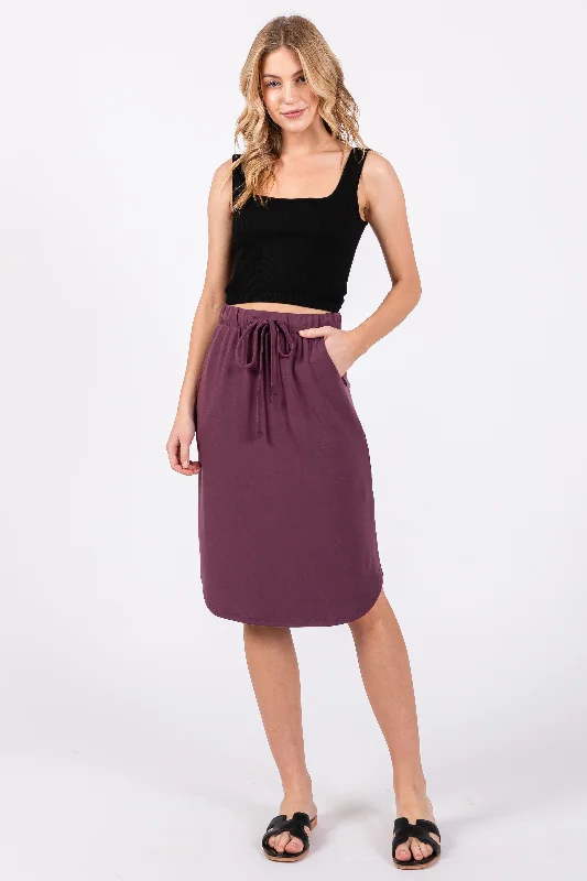 Trendy Dresses Online Plum Skirt