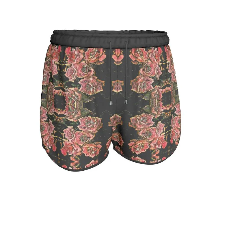 Women’s Shoes Sale Floral Embosses: Roses 06-01 Ladies Designer Running Shorts