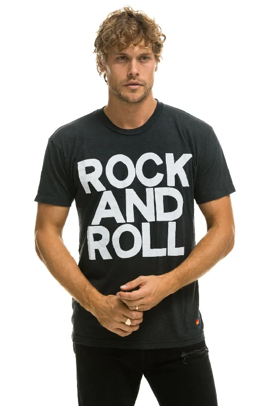 Women’s Beach Outfits ROCK AND ROLL TEE - CHARCOAL