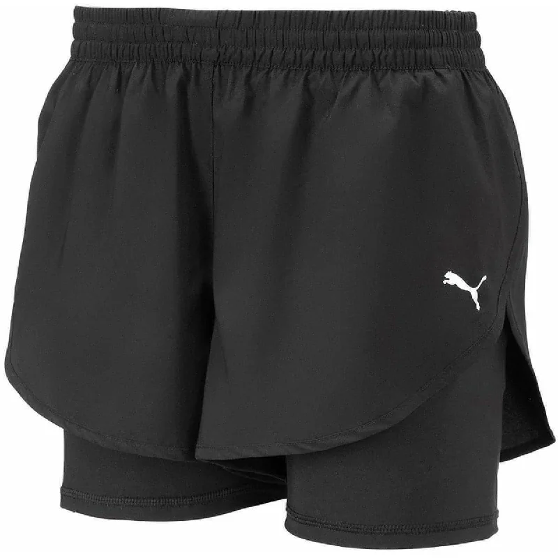 Elegant Tops For Women Puma Woven 2 In 1 Womens Running Shorts - Black