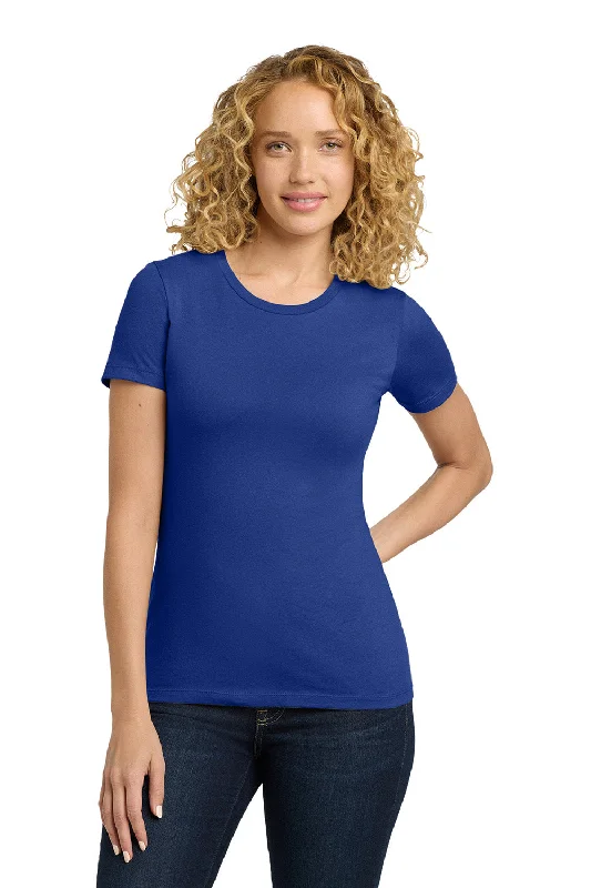 Summer Outerwear For Women Next Level Womens Boyfriend Fine Jersey Short Sleeve Crewneck T-Shirt - Royal Blue