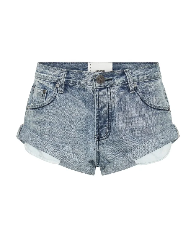 Trendy Plus Size Fashion Bandit Low Waist Denim Shorts Salty Dog