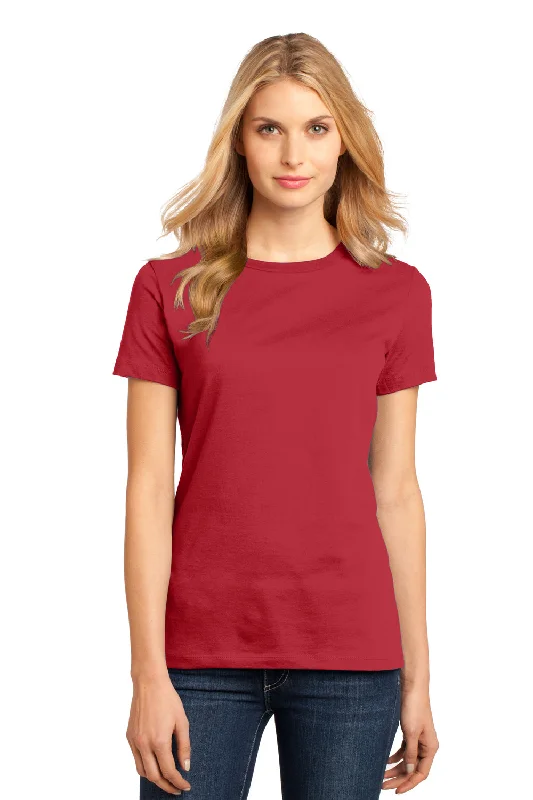 Women’s Outdoor Gear District Womens Perfect Weight Short Sleeve Crewneck T-Shirt - Classic Red