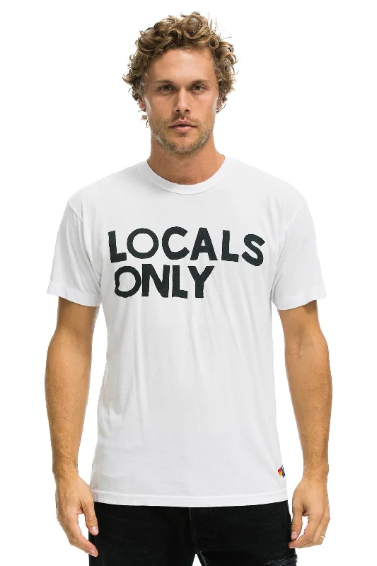 Women’s Wool Coats LOCALS ONLY TEE - WHITE