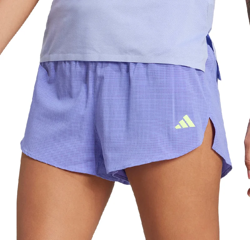 Plus Size Maternity Clothing adidas Adizero Gel Womens Running Shorts - Blue