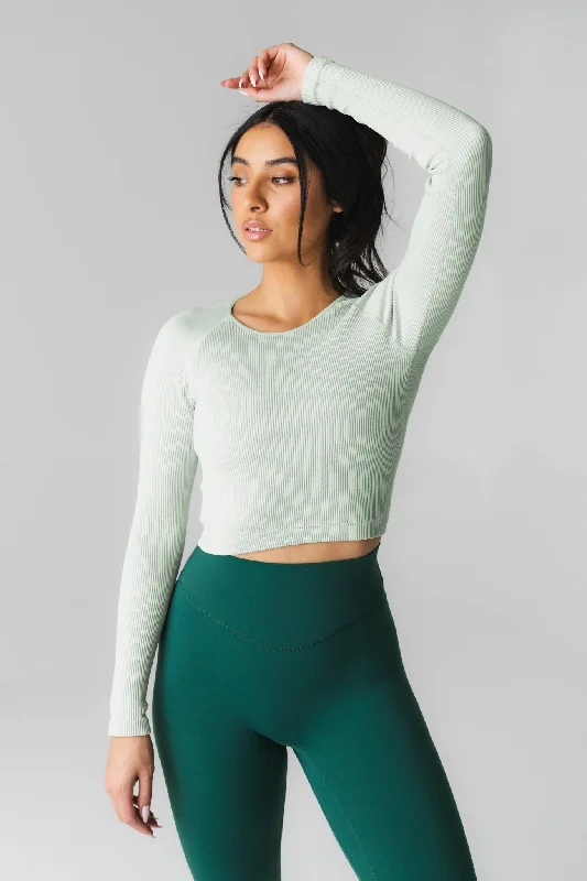 Women’s Evening Apparel Vitality Synergy® Open Back Long Sleeve - Mint