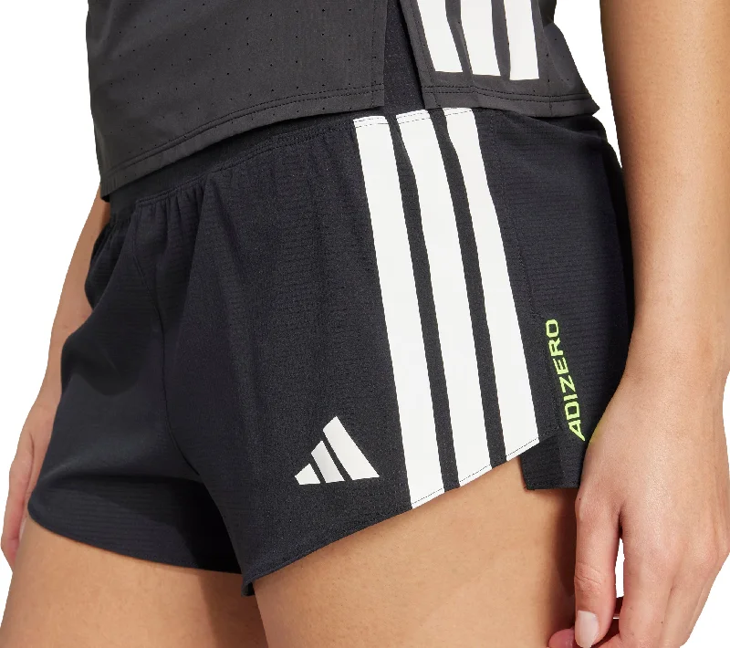 Women’s Evening Apparel adidas Adizero Gel Pocket 3 Inch Womens Running Shorts - Black