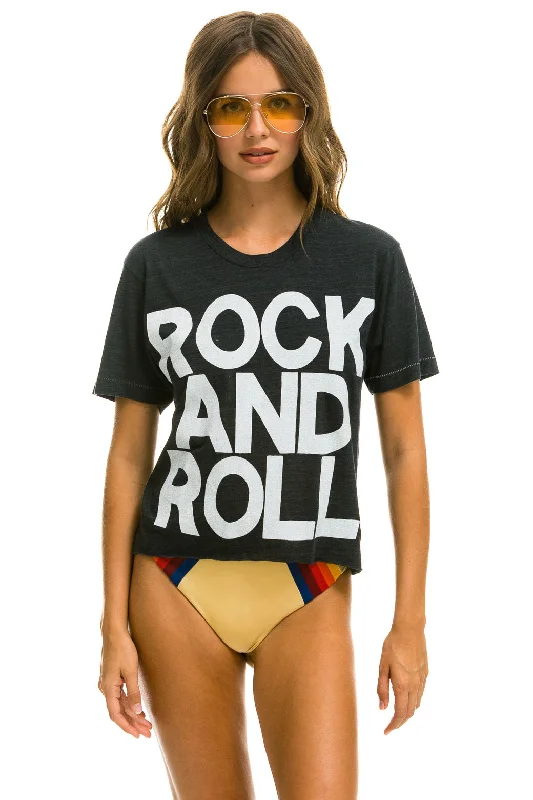 Women’s Fashion Lingerie ROCK AND ROLL BOYFRIEND TEE - CHARCOAL