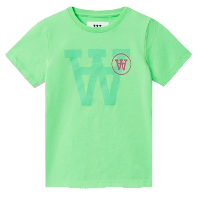 Women’s Summer Outerwear Wood Wood Pale Green Ola Tonal Logo T-shirt