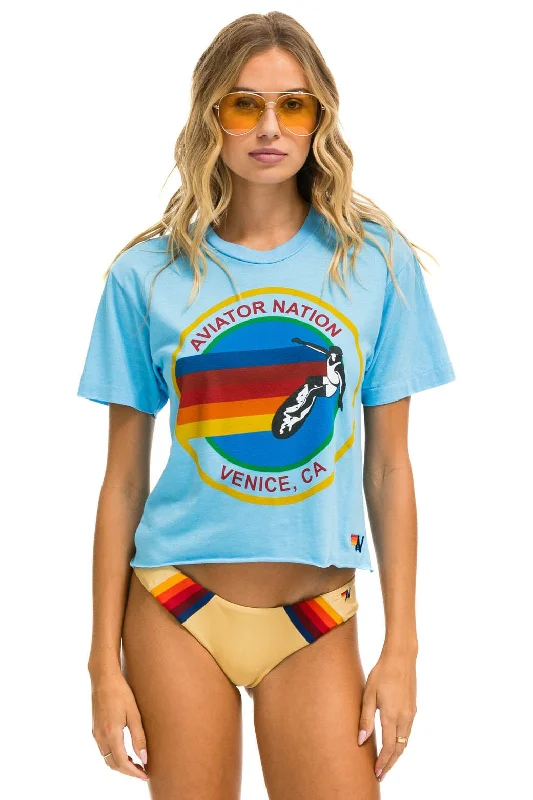 Summer Fashion For Women SIGNATURE BOYFRIEND TEE - SKY