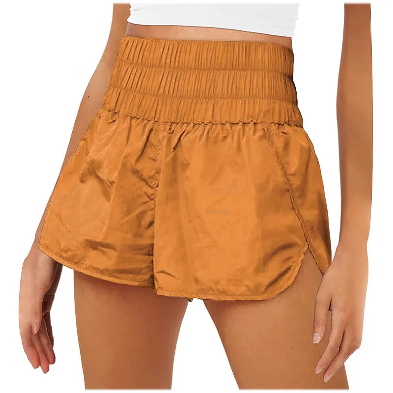 Women’s Casual Outerwear Elastic High Waist Quick Drying Lady Fitness Shorts (5 colors)