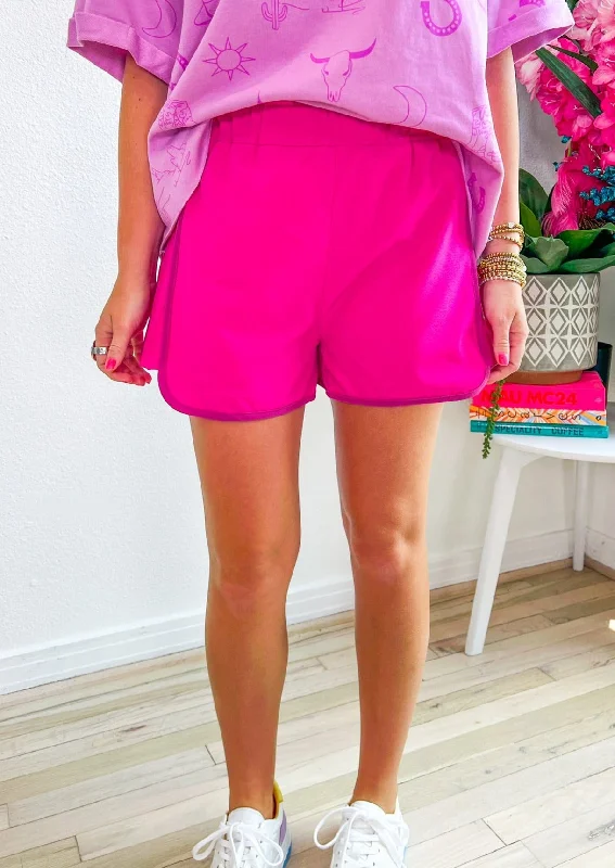 Winter Fashion For Work The Trail Shorts - Fuchsia