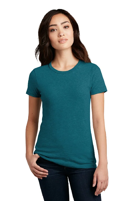 Women’s Night Dresses District Womens Perfect Blend Short Sleeve Crewneck T-Shirt - Heather Teal Green