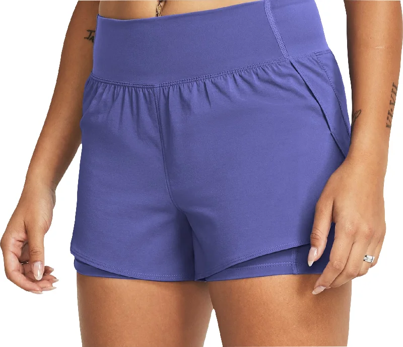 Women’s Work Clothes Online Under Armour Vanish 2 In 1 Womens Running Shorts - Purple