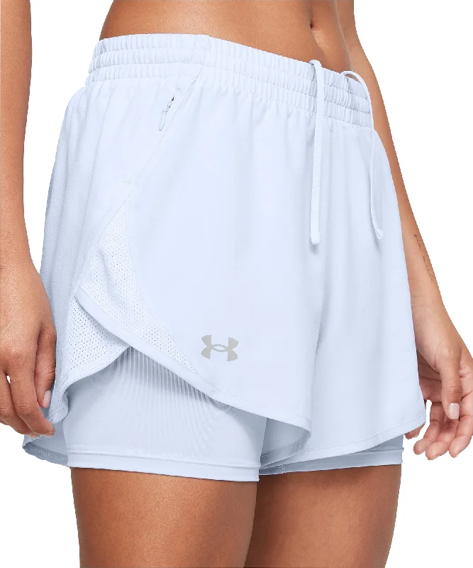 Women’s Maternity Wear Under Armour Fly By 2 In 1 Womens Running Shorts - Blue