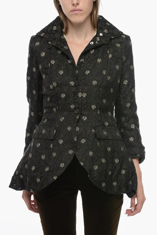 Trendy Outerwear Online Paul Hamden Brocade Blazer With Flounced Tail M Standard Size