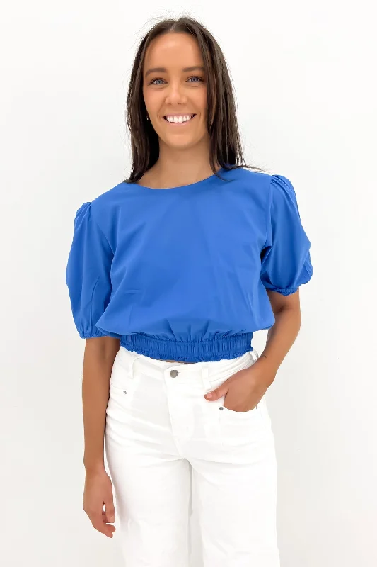 Charli Top Vivid Blue