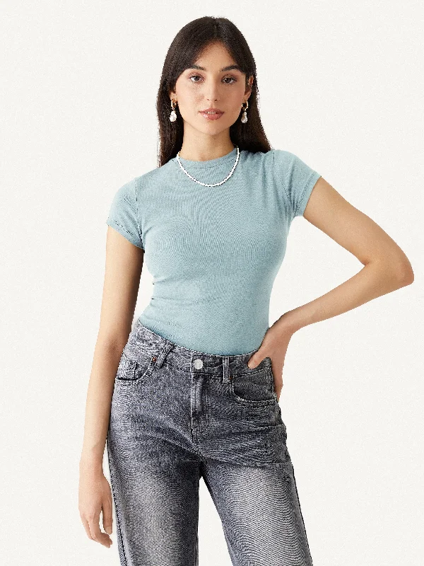 Fresh Cotton Cinch-the-Waist Tee