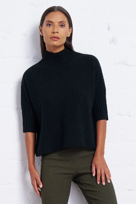 Funnel Neck Dolman Sweater