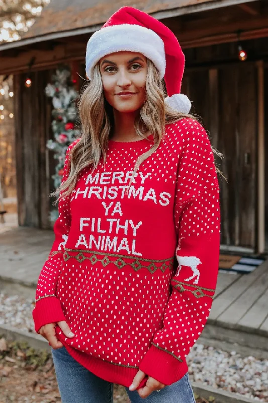 Merry Christmas Ya Filthy Animal Sweater