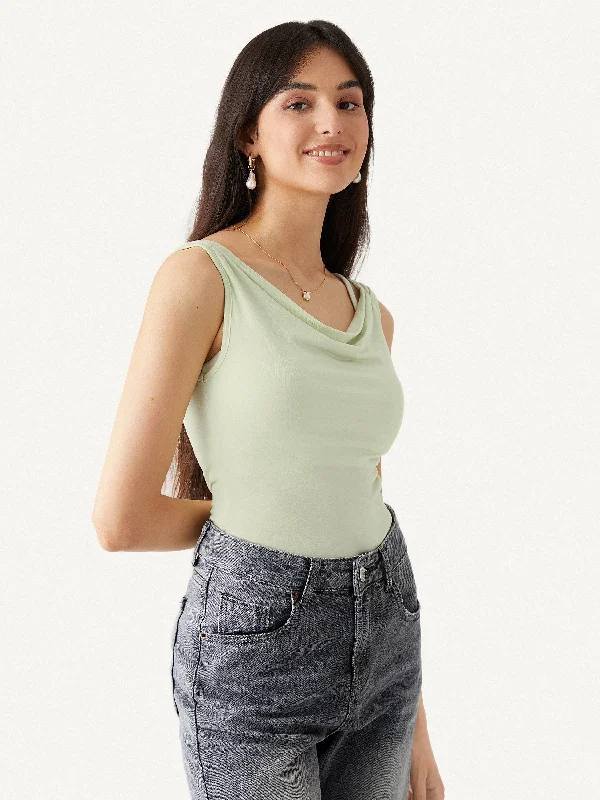 MilkyTender Tencel 2-In-1 Cowl Tank