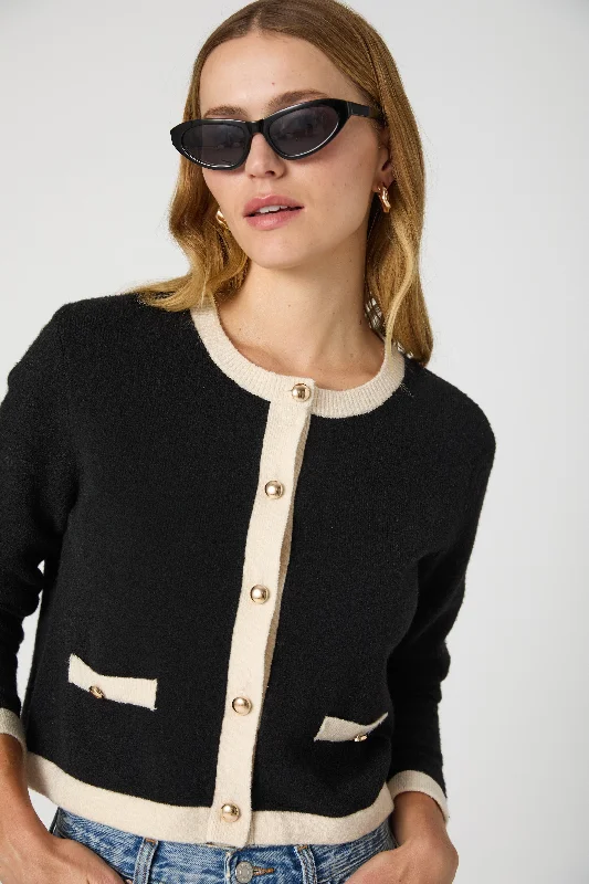 Vhari Contrast Cardigan