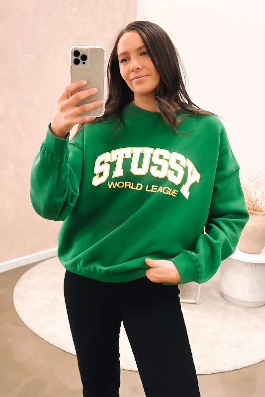 World League Oversized Crew Pigment Kelly Green