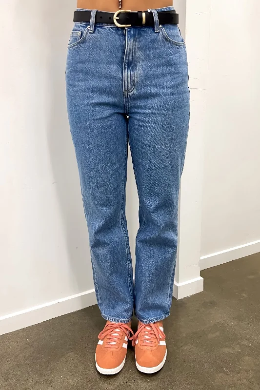 High Straight Jean Brooklyn Blue Petite