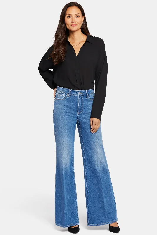 Mia Palazzo Jeans In Petite - Fairmont