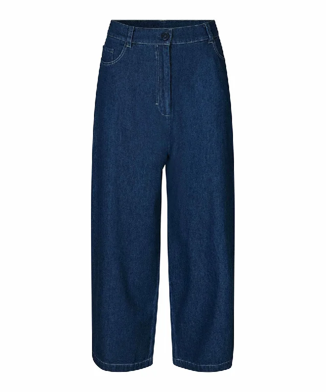 Panama Wide-Leg Denim Pants