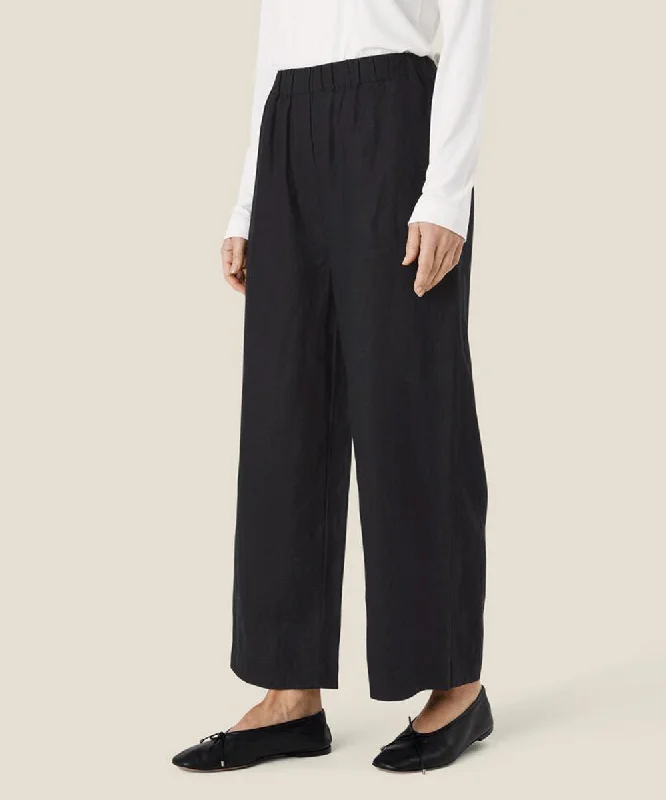 Parini Pull-On Linen Pants