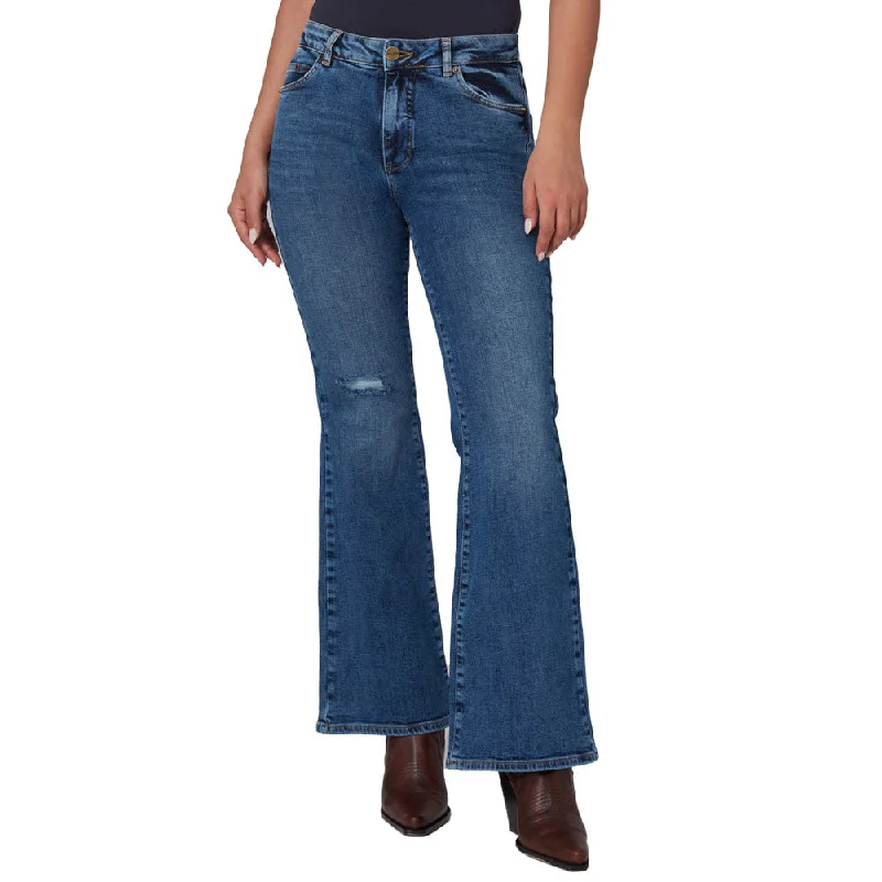 Women's BRADLY-DIS Mid Rise Flare Jeans