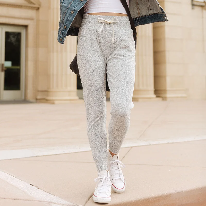 Travel Joggers, Heather Grey