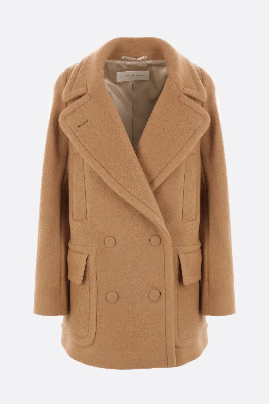 Randia double-breasted wool peacoat