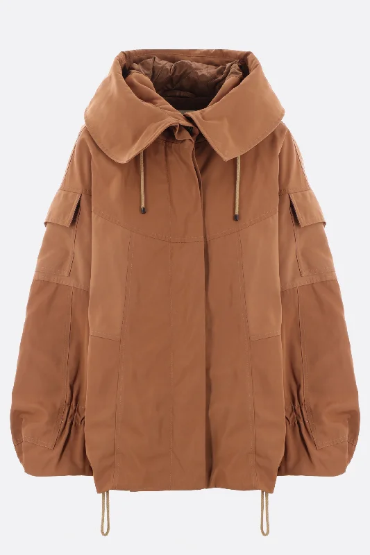 Vanilla nylon padded jacket