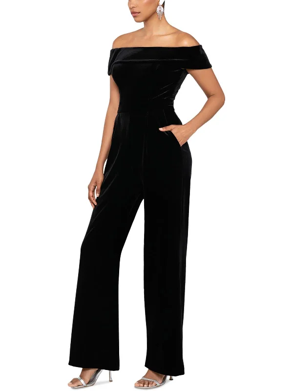 Womens Velvet Jumpsuit